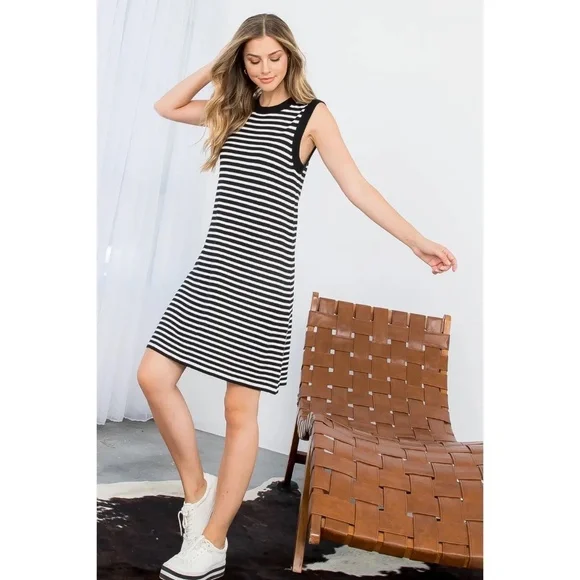 THML Stripe Tank Dress - Small NWT - Picture 7 of 7